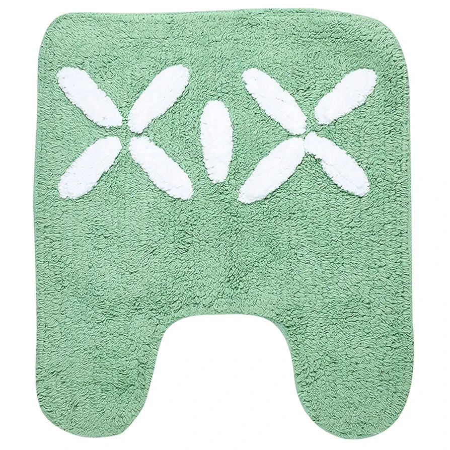 Saral Home Cotton Bathmat with Contour mat